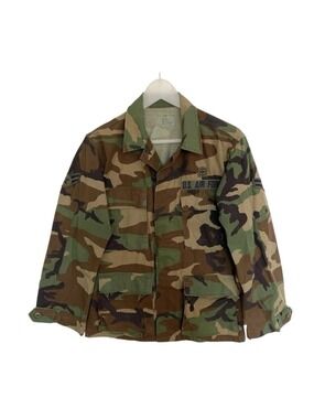 Vintage 80s USAF Woodland Camo BDU Jacket XS Short Military Air Force
